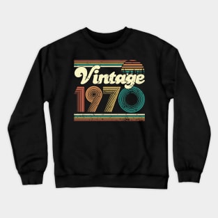 50th birthday gifts for men and women 1970 gift 50 years old Crewneck Sweatshirt